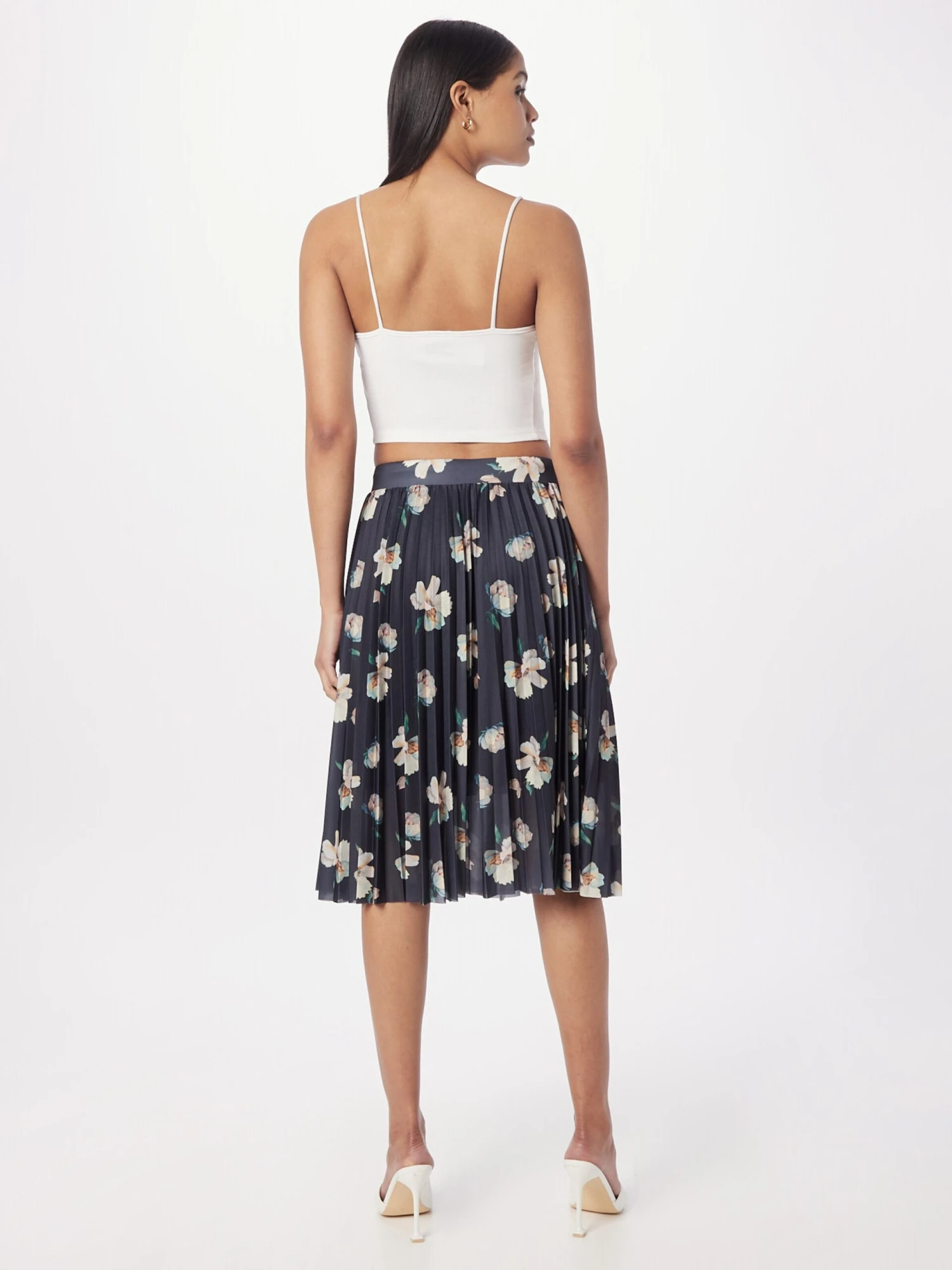 About You Midi Rokken Rok Elis Dames Lichtblauw / Donkerblauw - Afbeelding 4