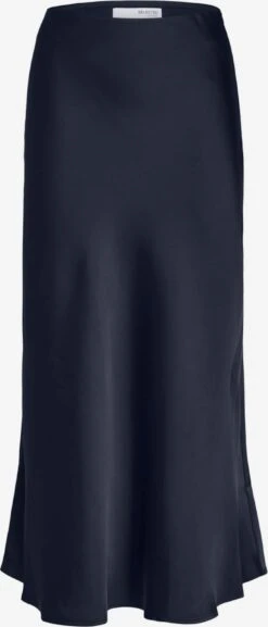 Selected Femme Maxi Rokken Rok LENA Dames Navy