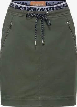 STREET ONE Mini Rokken Rok Dames Olijfgroen