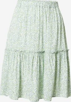 Herrlicher Midi Rokken Rok Liany Dames Olijfgroen / Pastelgroen
