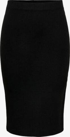 ONLY Midi Rokken Rok Emma Dames Zwart