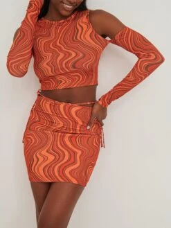 NA-KD Mini Rokken Rok Dames Oranje / Kreeft