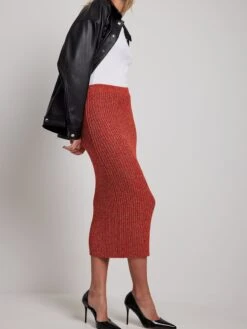 NA-KD Maxi Rokken Rok Dames Rood