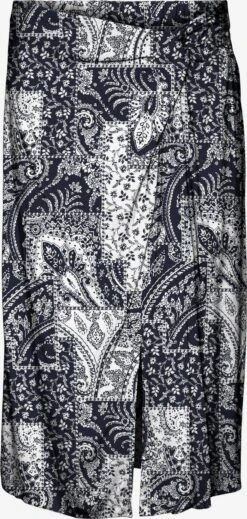 Vero Moda Midi Rokken Rok Ebba Anna Dames Navy