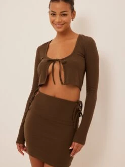 NA-KD Mini Rokken Rok Dames Bruin