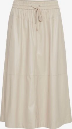 B.young Leren Rokken Rok Dames Ivoor