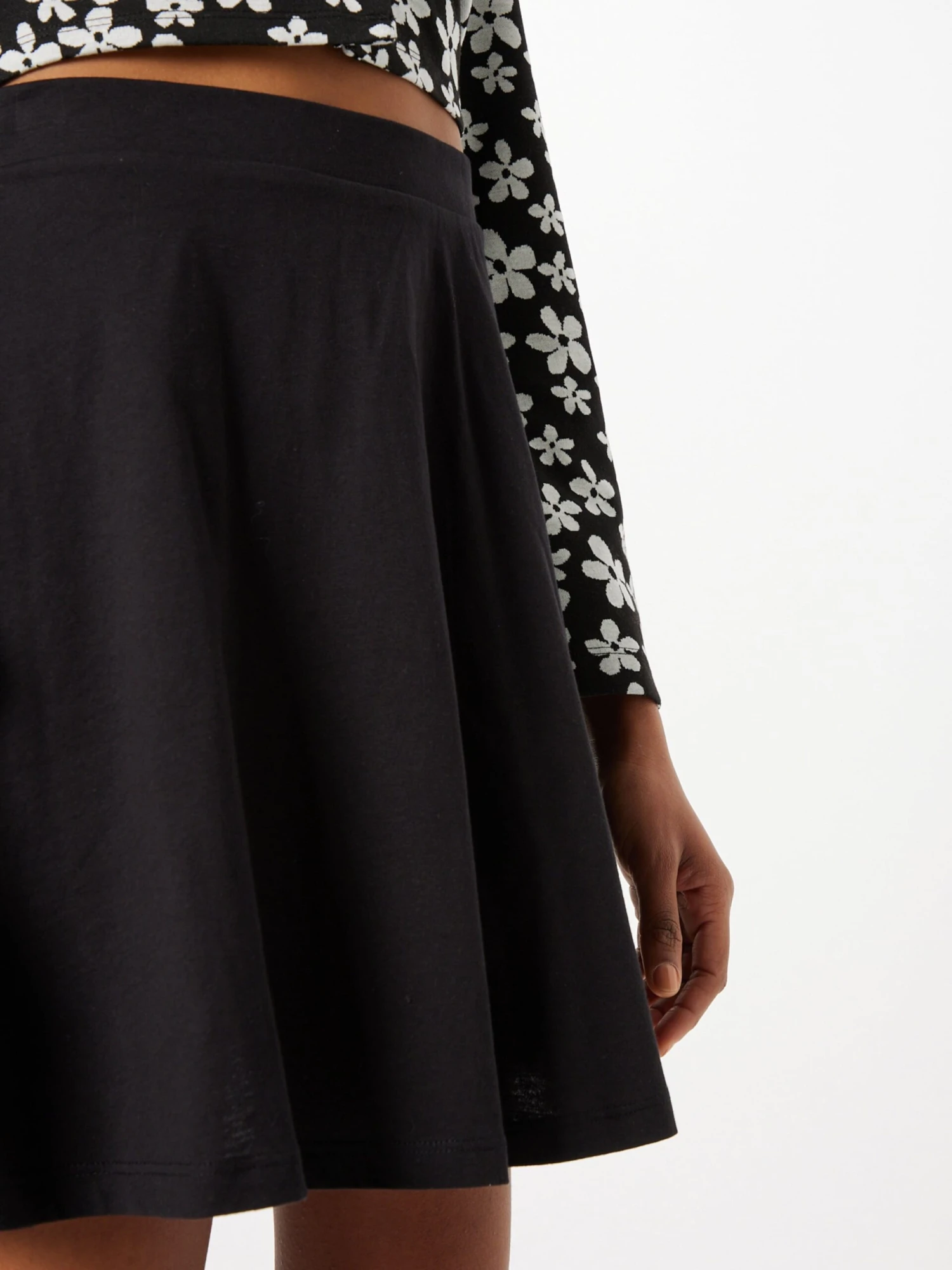 ONLY Mini Rokken Rok MAYA Dames Petrol / Zwart - Afbeelding 2