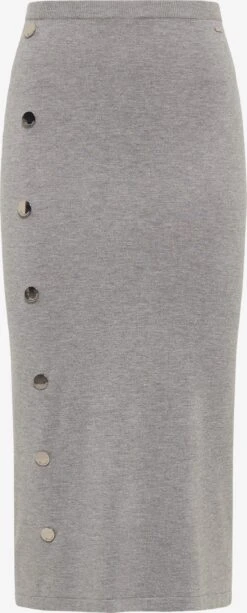 Midi Rokken Rok Dames Grijs Gemêleerd