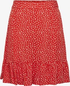 Pieces Midi Rokken Rok NYA Dames Rood