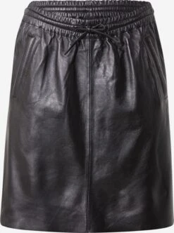 Oakwood Leren Rokken Rok ALBA Dames Zwart
