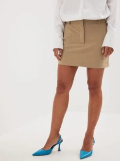 NA-KD Mini Rokken Rok Dames Donkerbeige