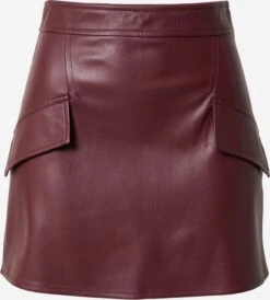 RIVER ISLAND Leren Rokken Rok Dames Roestrood