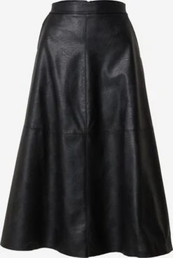 Herrlicher Leren Rokken Rok Inala Dames Zwart