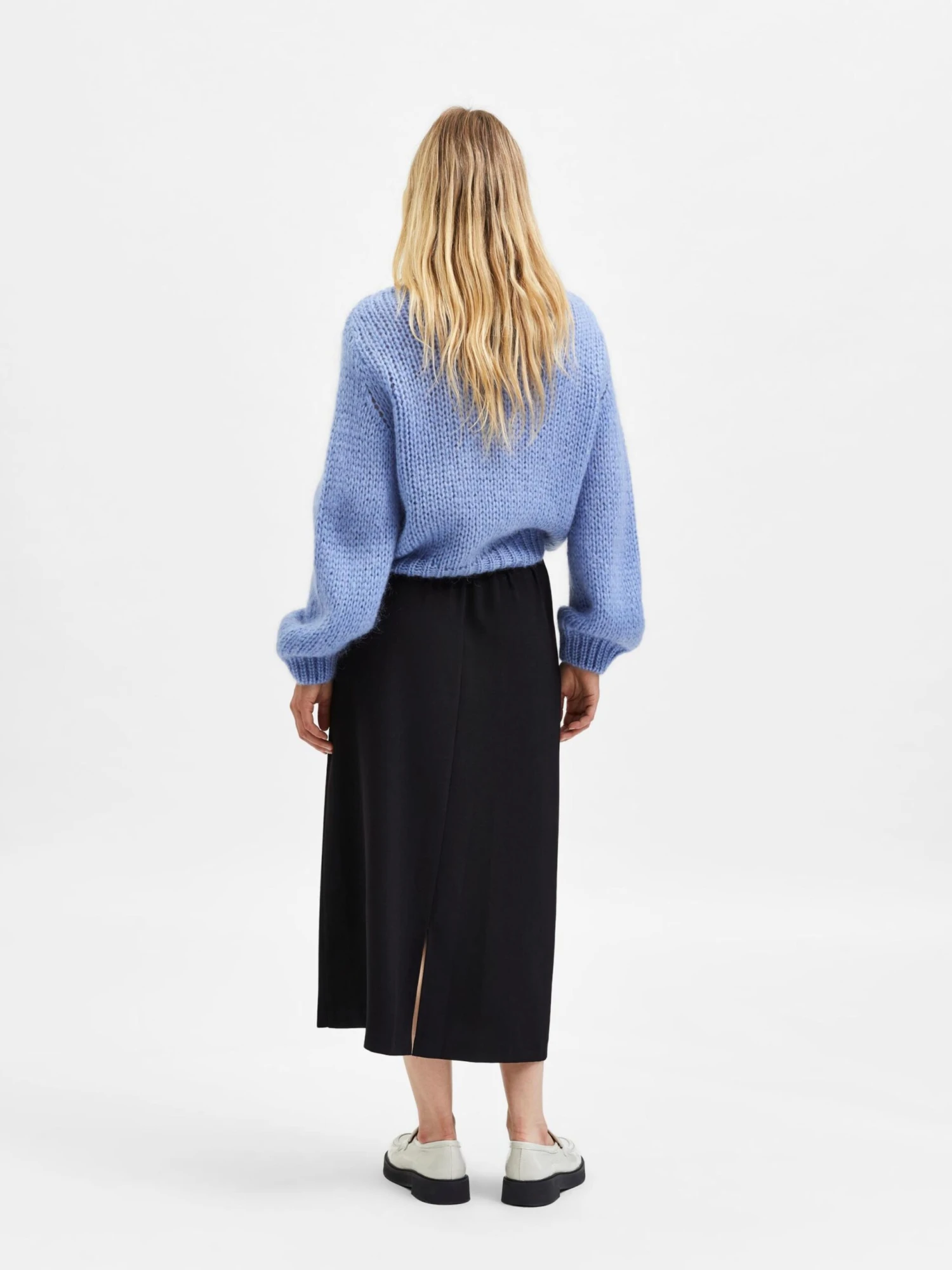 Selected Femme Maxi Rokken Rok Tinni Dames Zwart - Afbeelding 3