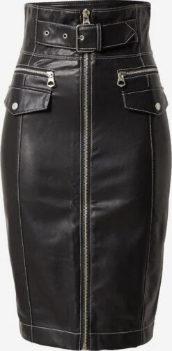 Leren Rokken Rok Dita Dames Zwart