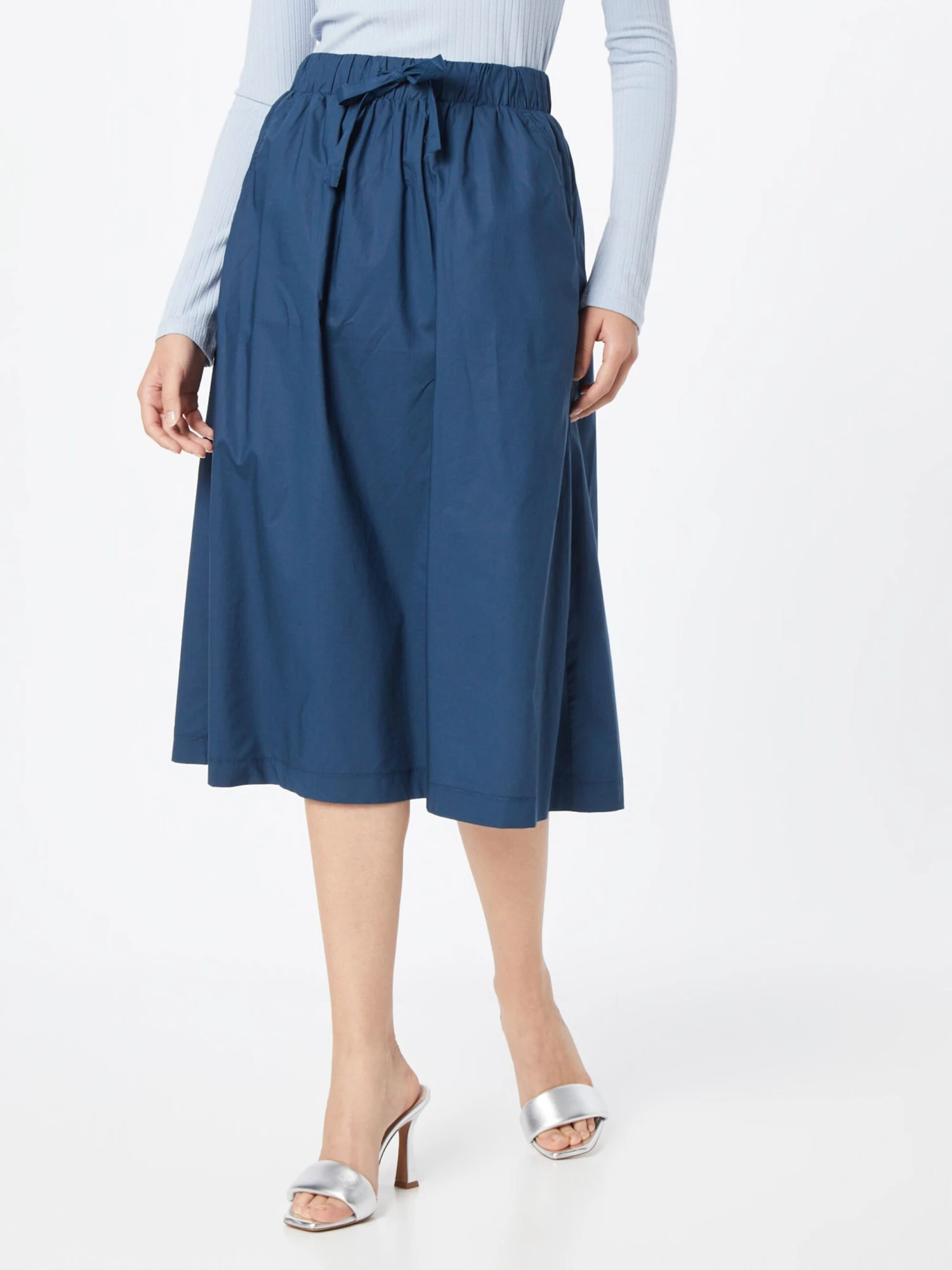 Tom Tailor Midi Rokken Rok Dames Nachtblauw - Afbeelding 2