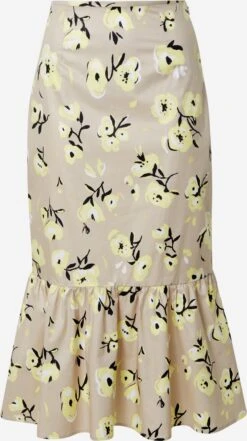 EDITED Midi Rokken Rok Bonnie Dames Beige