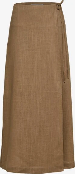 Selected Femme Midi Rokken Rok Loisa Dames Ombergrijs