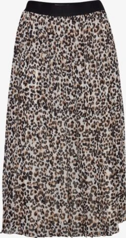 ICHI Midi Rokken Rok Dames Roestbruin