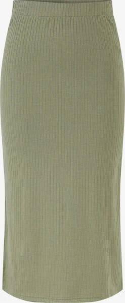 Pieces Midi Rokken Rok Kylie Dames Olijfgroen