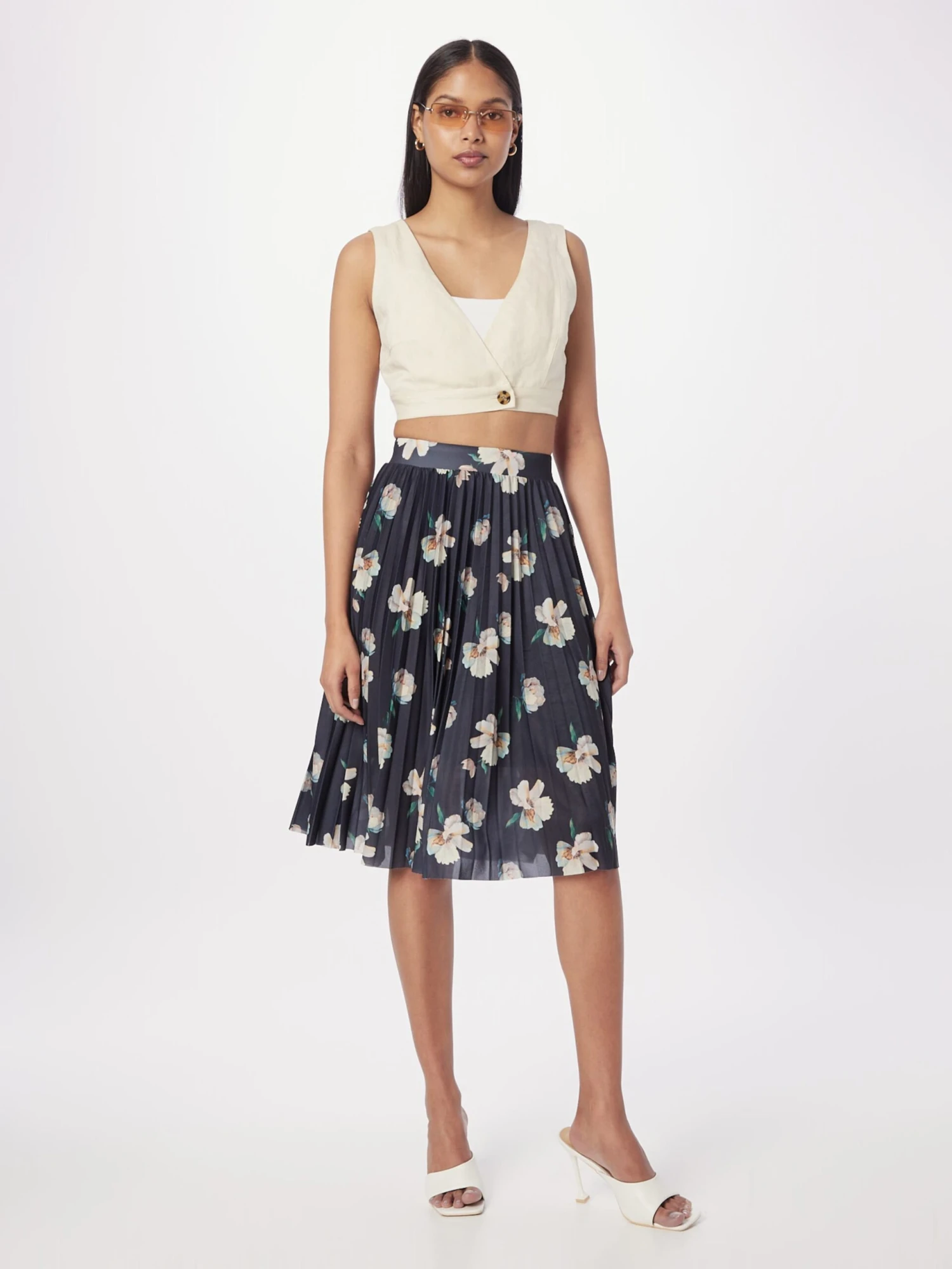 About You Midi Rokken Rok Elis Dames Lichtblauw / Donkerblauw - Afbeelding 5