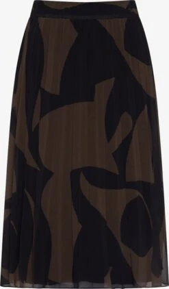 Midi Rokken Rok Dames Bruin / Zwart