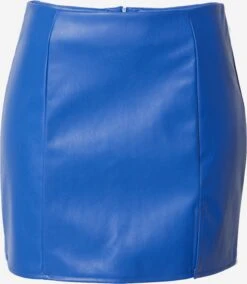 ONLY Leren Rokken Rok LENI Dames Royal Blue/koningsblauw