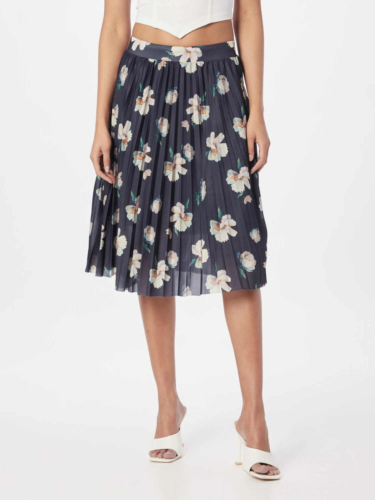 About You Midi Rokken Rok Elis Dames Lichtblauw / Donkerblauw - Afbeelding 3