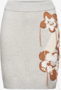 ESPRIT Mini Rokken Rok Dames Bruin / Lichtgrijs