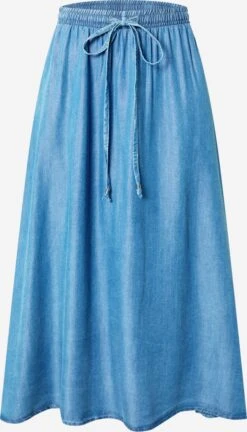 Herrlicher Midi Rokken Rok Cathlin Dames Blauw