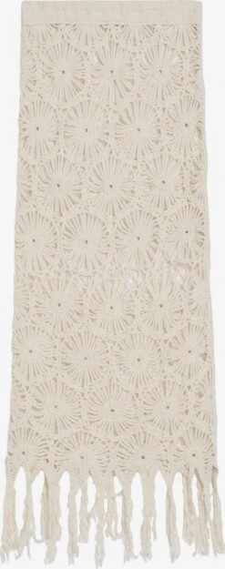 BERSHKA Maxi Rokken Rok Dames Ecru